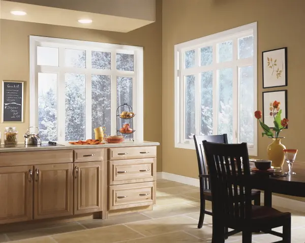 casement windows in a kitchen