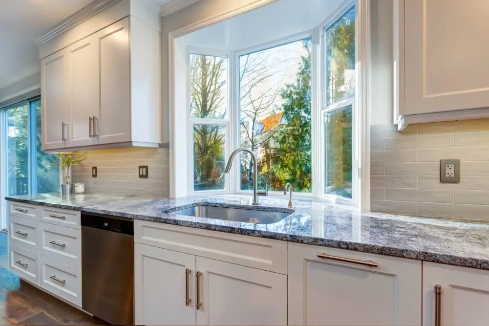 Bay Window installed over kitchen sink