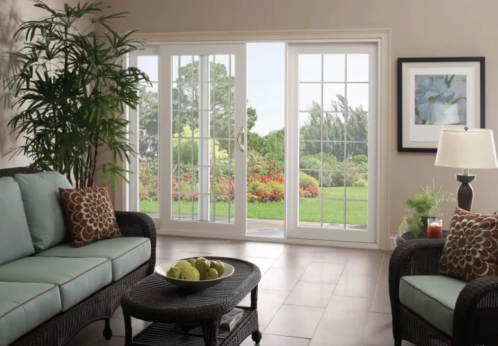 sliding patio doors in living room