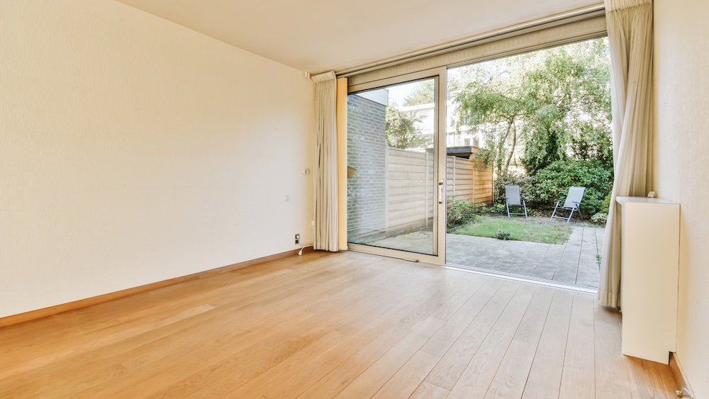 Some exterior sliding patio doors in a Denver area home.